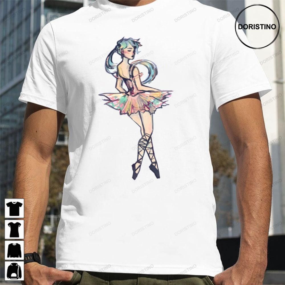 Dancing Colorful Ballerina Limited Edition T-shirts